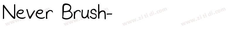 Never Brush字体转换